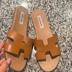 Steve Madden Women's Brown Slide Sandals